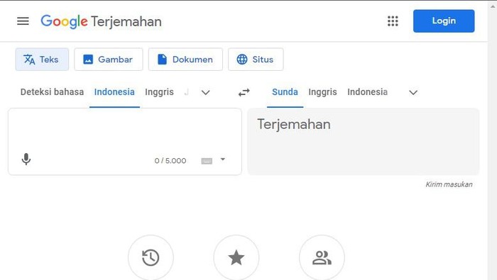 Google translate bahasa Sunda