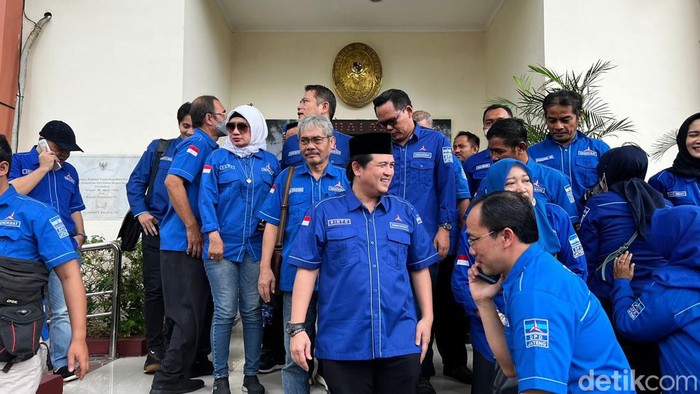 Kader Partai Demokrat Jateng di PTUN Semarang, merespons langkah Moeldoko mengajukan PK, Selasa (4/4/2023).