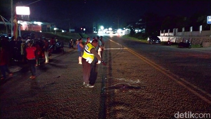 Lokasi kecelakaan di Merangin, Jambi yang menewaskan Elvi Sukaesih.