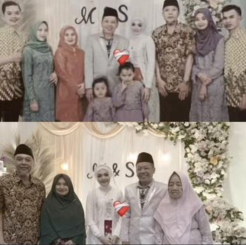 Pasangan beda usia viral di media sosial. Pasangan beda usia viral di media sosial.