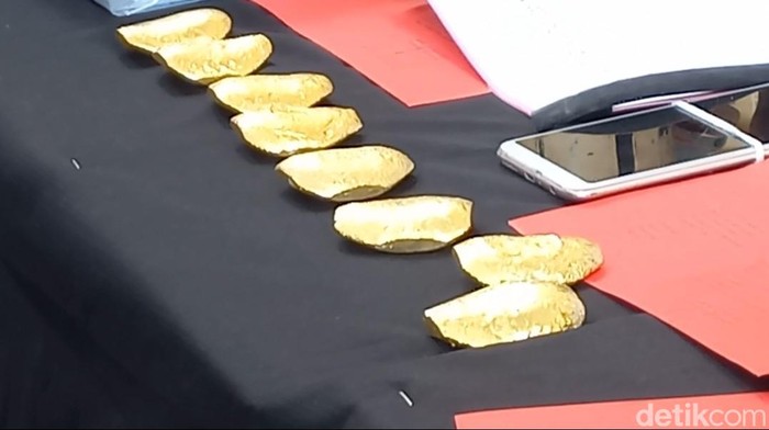 Penampakan emas hasil penambangan illegal di Jambi (Dimas Sanjaya/detikSumut).