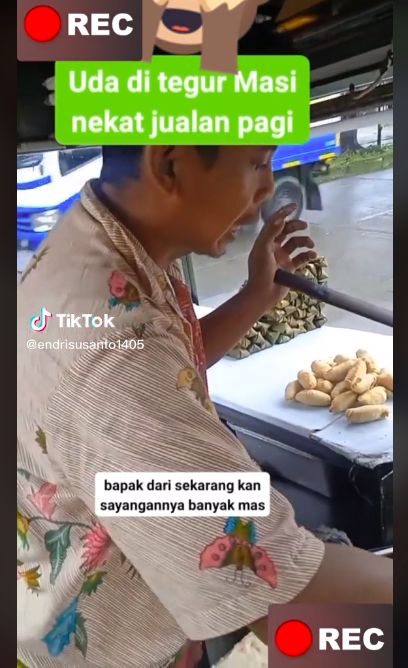 Penjual gorengan ditegur karena tetap buka di bulan puasa