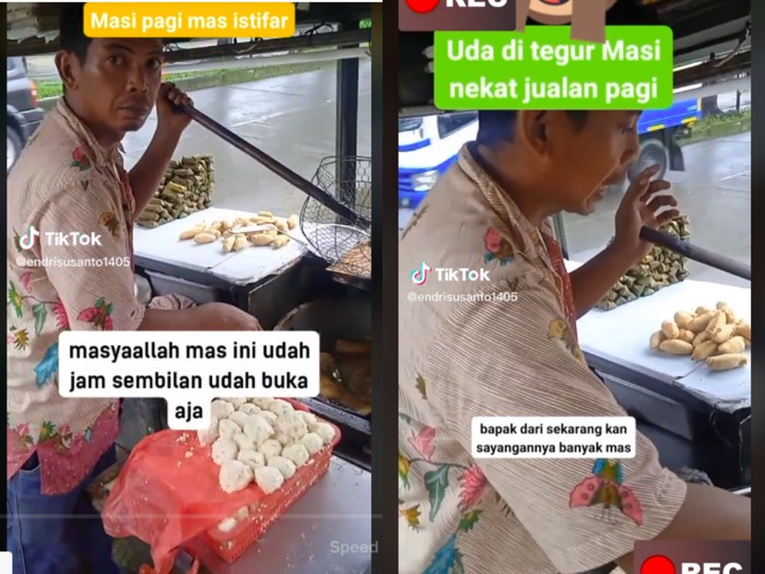Penjual gorengan ditegur karena tetap buka di bulan puasa