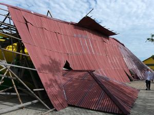 Ponpes di Kalbar Rusak Diterjang Angin Puting Beliung