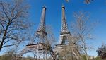 Potret Eiffela, Replika Menara Eiffel di Paris Buatan Seniman Prancis