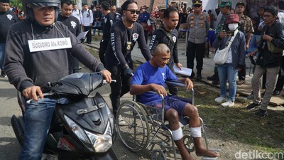 Potret Rekonstruksi Perampokan Sadis di Kedungreja Cilacap
