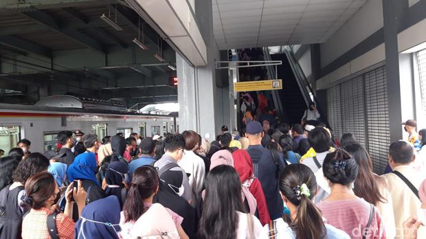 Stasiun Duri pada Selasa (4/4/2023)