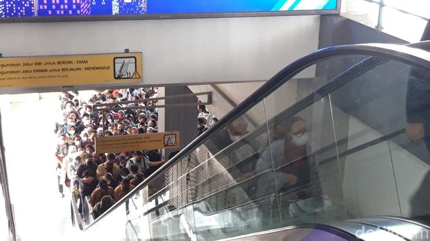 Stasiun Duri pada Selasa (4/4/2023)