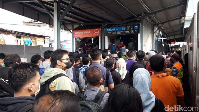 Stasiun Duri pada Selasa (4/4/2023)