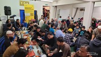 Meski sedikit berdesakan namun tetap merasa nyaman bersama diaspora di Utrecht