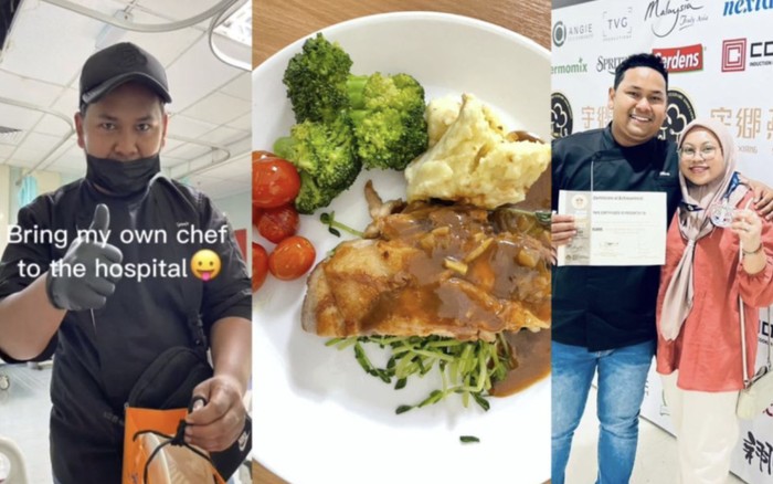 Sweet! Chef Ini Jenguk Istri di RS Sambil Sajikan Makanan Sekelas Hotel