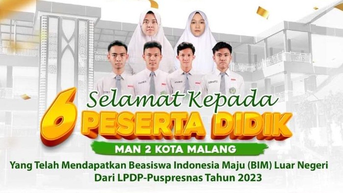 6 Siswa MAN 2 Kota Malang Diterima di Kampus Luar Negeri