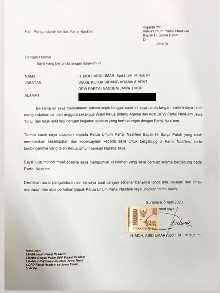 Eks Ketua Ansor Jatim mundur dari NasDem