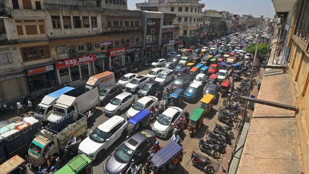 Protes RUU Hak Kesehatan di India masih berlanjut. Imbasnya, jalan M.I. Jaipur terjadi kemacetan lalu lintas.