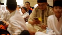 Kala Ratusan Anak Yatim Semringah Terima Santunan