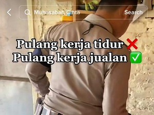 Viral Polisi Kerja Sambilan Jualan Salad Buah di Pinggir Jalan Pasuruan