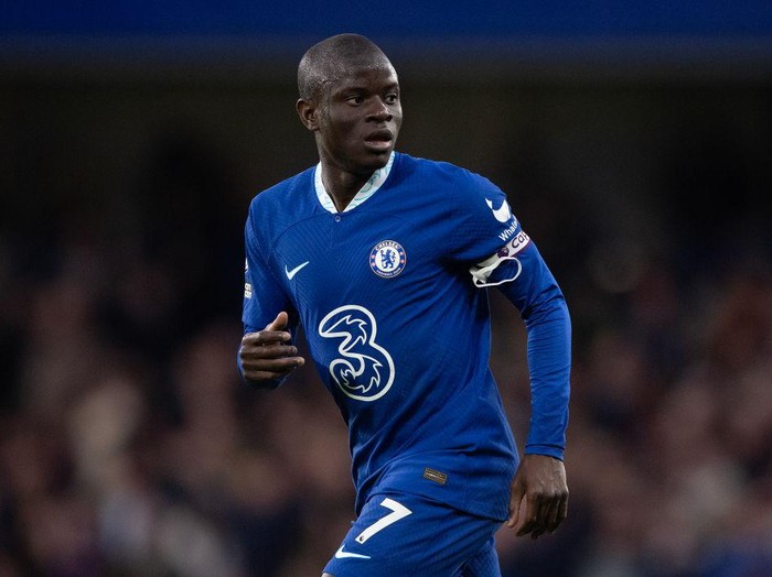 LONDON, ENGLAND - APRIL 01:    Ngolo Kante of Chelsea during the Premier League match between Chelsea FC and Aston Villa at Stamford Bridge on April 01, 2023 in London, England. (Photo by Visionhaus/Getty Images)