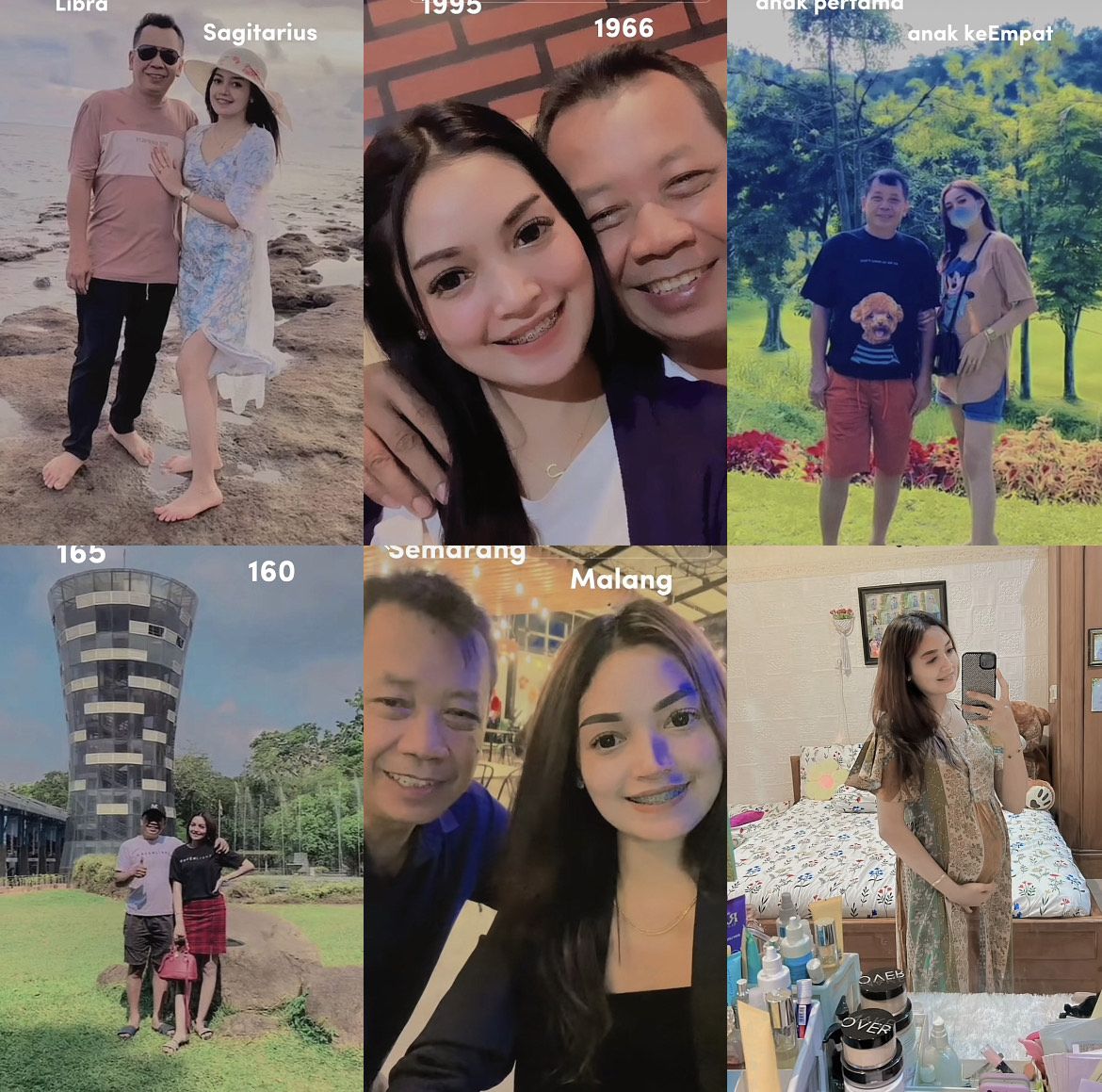 Pasangan beda usia viral di media sosial.