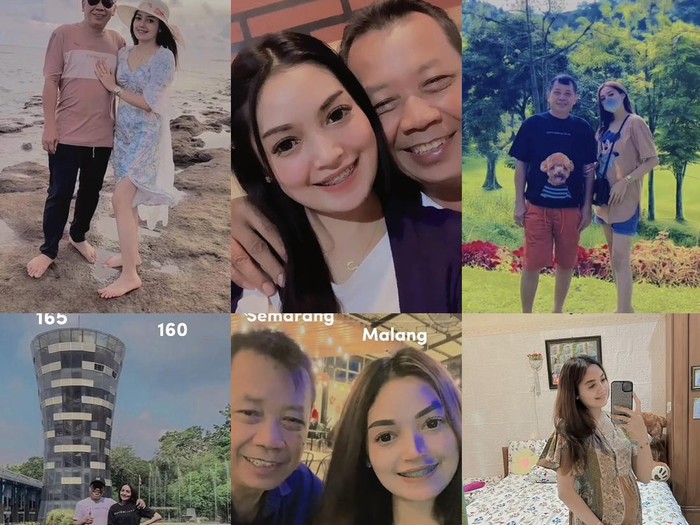 Pasangan beda usia viral di media sosial.