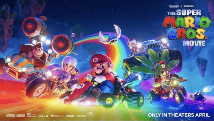 Poster film The Super Mario Bros Movie. (Istimewa)