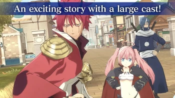 Anime That Time I Got Reincarnated As A Slime menjadi salah satu yang terbaik. Kesempatan ini tak ingin dilewatkan Bandai Namco Entertainment, dan menjadikannya video game berjudul Slime - Isekai Memories. Foto: (Google Play Store).
