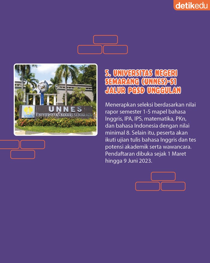 5 PTN yang buka seleksi pakai nilai rapor