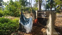 Kondisi bilik toilet yang memprihatinkan.