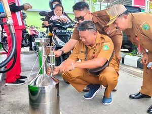 Disperindag Tabanan Sidak 6 SPBU di Sepanjang Jalur Mudik