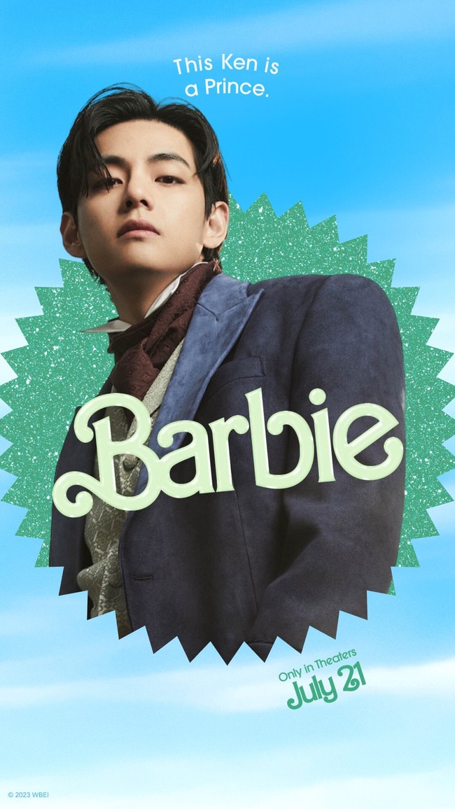 Kalau pemeran Ken satu ini terlihat bak seorang prince charming. Visual V BTS memikat banyak penggemar wanita. Foto: dok. Twitter @starfess