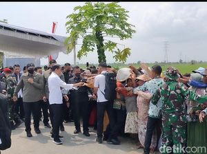 Jokowi Bagi-bagi Sembako hingga Buku Bacaan Anak di Tuban: Maturnuwun Pak