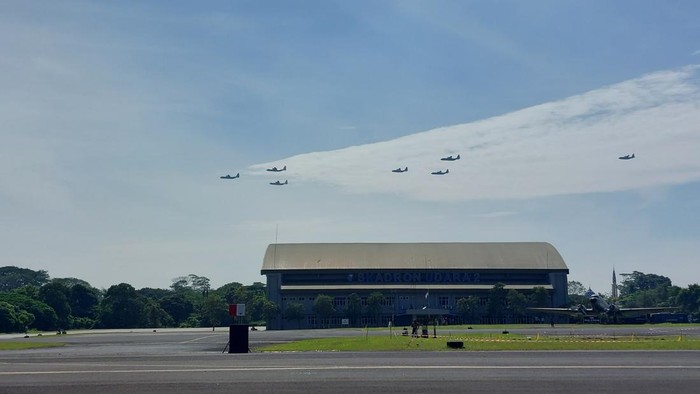 Gladi bersih HUT ke-77 TNI AU (Rumondang/detikcom)