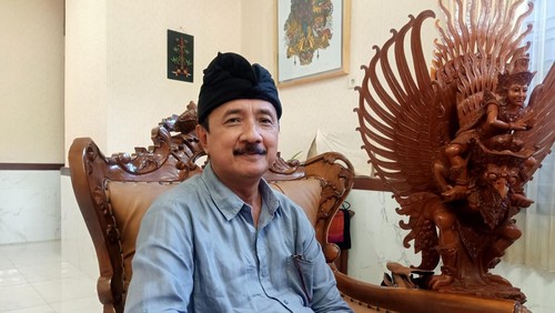Kepala Dinas Pariwisata Provinsi Bali Tjok Bagus Pemayun ketika ditemui di kantornya, Denpasar, Bali, Kamis (6/4/2023).