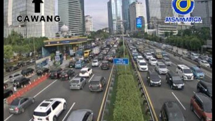 Lalin Tol Dalkot Arah Cawang Macet (dok. Travoy)