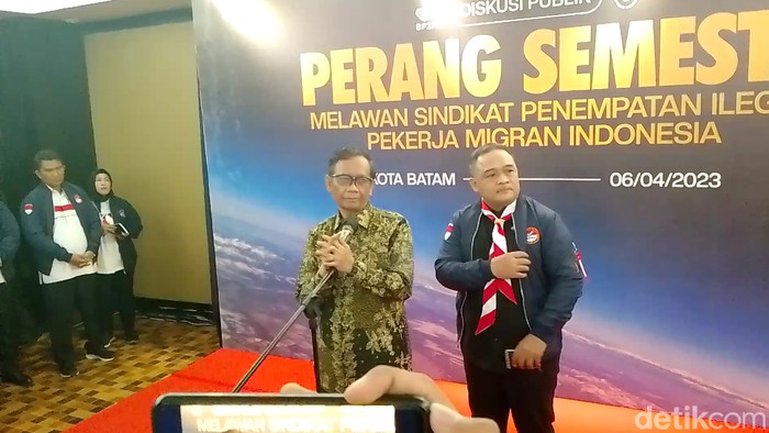 Menko Polhukam Mahfud Md (Alamudin Hamapu/detikSumut)