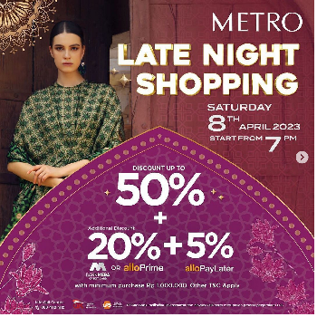 Metro Late Night Shopping Metro Late Night Shopping