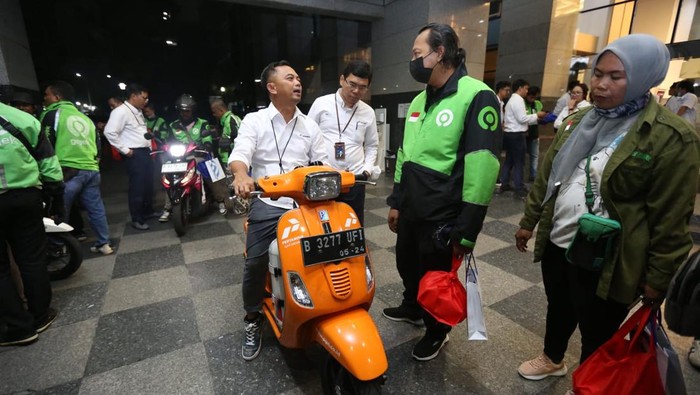 Para pengemudi ojol diharapkan bisa merasakan benefit dari motor dengan dual fuel, yakni BBM dan BBG.
