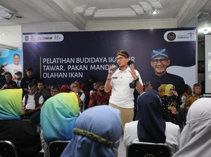 Sandiaga Uno Buka Peluang Usaha Budi Daya Ikan Air Tawar di Ciamis