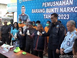 BNNP Sulbar Musnahkan 167 Gram Sabu Hasil Sitaan Jaksa