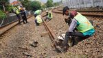 Penampakan Rel Rusak yang Kini Sudah Diganti Jelang Mudik