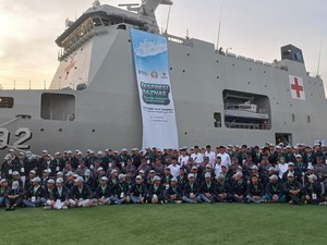 BAZNAS Gelar Sanlat buat 300 Pelajar di KRI dr Radjiman Wedyodiningrat