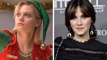 Zooey Deschanel, berperan sebagai Jovie di film Elf (2003). Foto: Brightside