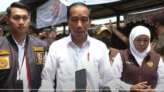 Presiden Jokowi menyambangi Pasar Sambonggede Tuban
