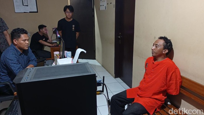 Tersangka pengrusakan diamankan di Mapolsek Tawang Kota Tasikmalaya.
