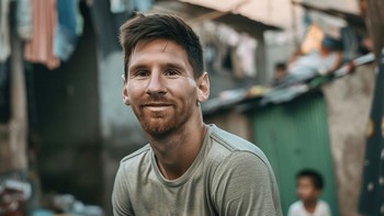 Lionel Messi. Foto: Arteficialismo 