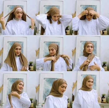 Tutorial hijab instan yang bisa kamu pakai untuk bukber.
