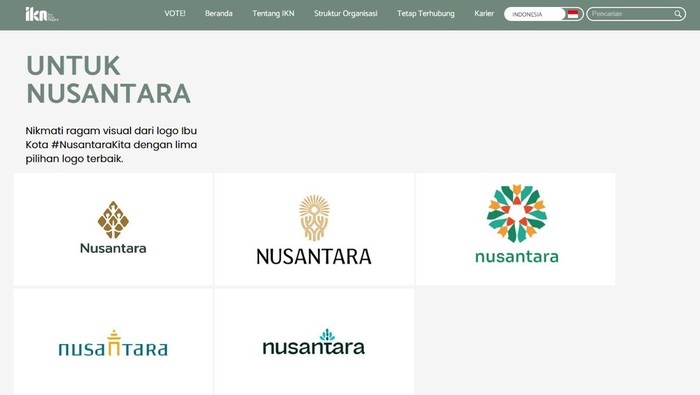 Website Pilih Logo IKN