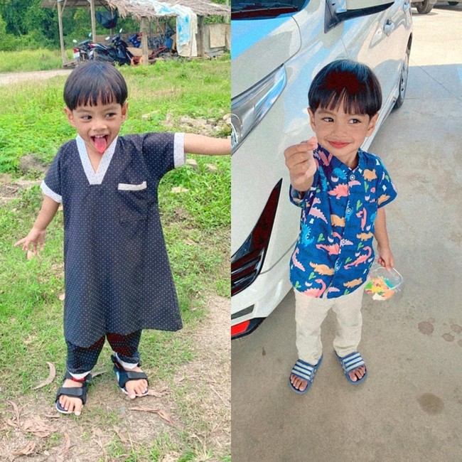 Bocah itu kini sudah berusia 6 tahun dan duduk di bangku Sekolah Dasar kelas 1. Karena foto bayinya yang sempat viral, sang bocah pun banyak mendapat tawaran menjadi bintang iklan. Tak sedikit juga perusahaan yang ingin membantunya untuk terkenal. Foto: Facebook/Paeisa Seng