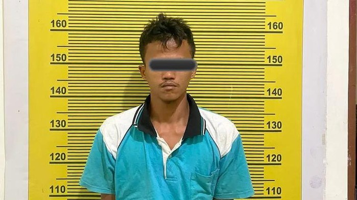 ESG, pria yang curi uang Rp 50 juta milik tetangganya. (Foto: Dok. Polsek Mardinding)