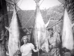 Foto Jadul Nelayan dan Tangkapannya Bikin Melotot