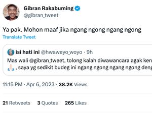 Suara Pelan Mas Wali Disentil Netizen, Gibran: Maaf Jika Ngang Ngong..